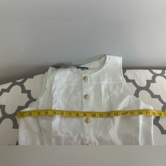 J.Crew Sleeveless midi dress in stretch linen blend NWT Size 8 - Picture 6 of 10